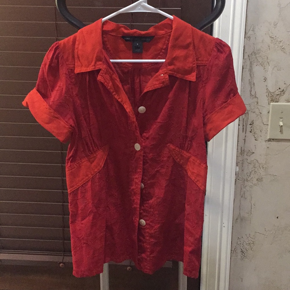 Marc by Marc Jacobs red button up shirt